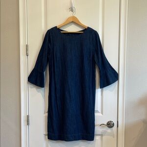 Talbots Navy Long Sleeve Dress